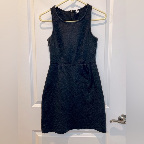 Old Navy Dark Grey Sleeveless Fit and Flare Dress Size XS - Picture 1 of 12